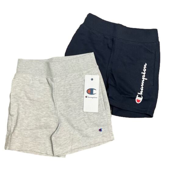 Champion Boy's Active Shorts 2 pack Short Blue Gray Size Small NWT - Picture 1 of 5